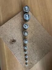 SERIE PESI IN OTTONE CROMATO PER BILANCIA da grammi 200 A GRAMMI 2