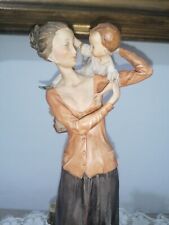 Statuina La Maternità G. Armani Capodimonte N Mamma Col Bimbo
