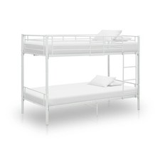 vidaXL Letto a Castello Bianco