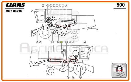 Mietitrebbia claas 0006087160 - claas,