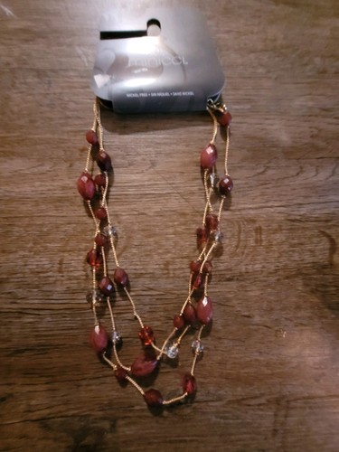 Collana perline mirtillo nuovo - collana,