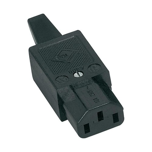 Presa tripolare c13 vde con - presa,