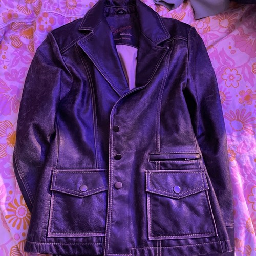 Giacca pelle vintage anni - giacca,