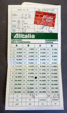- ANNI '70 - BIGLIETTO AEREO ALITALIA - ROMA - AEROPLANO AEROMOBILE -