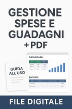 Foglio Excel Gestione Spese E