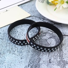  2 Pcs Braccialetto Bandiera