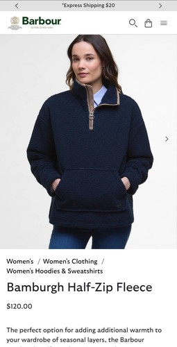 Barbour bamburgh mezza - bamburgh,, zip