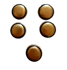 N. 5 pomelli per ante armadi e cassetti, in ottone