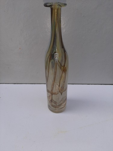 Vaso bottiglia vetro - , soffiato