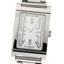 Orologio Uomo Automatico BVLGARI Rettangolo RT45S Data Quadrante Bianco_861520