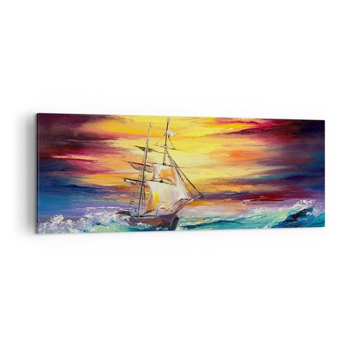 Quadro tela 140x50cm mare - quadro,