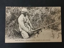 WW1 FRANCIA  FRONTE DELL'OISE FUCILE MITRAGLIATRICE FRANCESE IN PIENO CAMPO