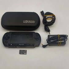 CONSOLE SONY PLAYSTATION PORTABLE PSP E1004 + 2GB + CARICATORE + CUSTODIA - NERO