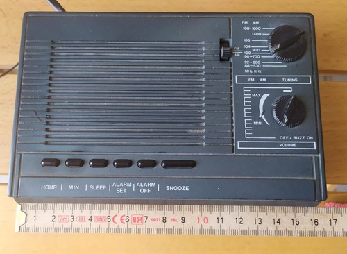 Radio sveglia vintage schwarz - radio,