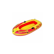 CANOTTO MARE GONFIABILE TROPICANA GIALLO E ROSSO 185CM VALVOLA BOSTON PVC ESTATE
