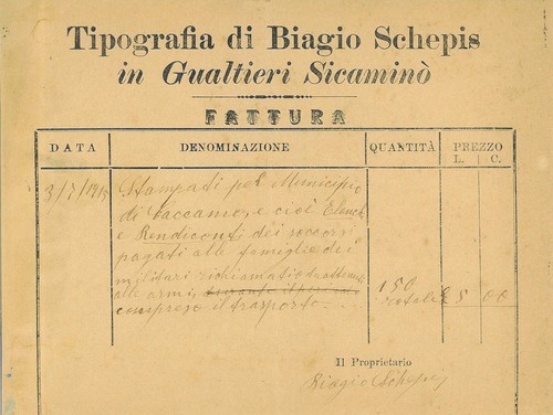 Fattura int tipografia di - fattura,