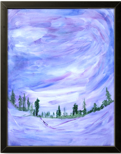 Paesaggio innevato 16x20