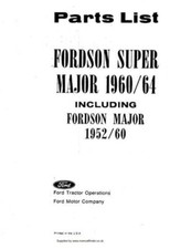 Manuale ricambi fordson - fordson, major