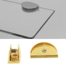 Reggimensola Supporti Per Mensole Vetro 9104 11 Mm  Oro Cm 2,5x5 Coppia