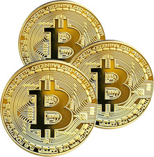 3PCS Medaglia Fisica Bitcoin