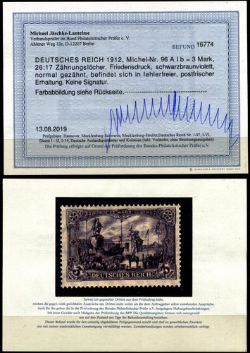 Impero tedesco michel 96aib - impero, n.