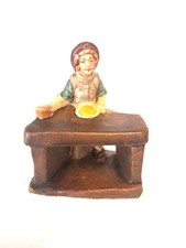 Presepe 10 cm pastore seduto a