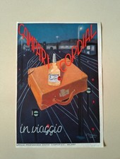 BOCCASILE PUBBLICITARIA FOGLIO PUBBLICITARIO CORDIAL CAMPARI 24 x 16 CM