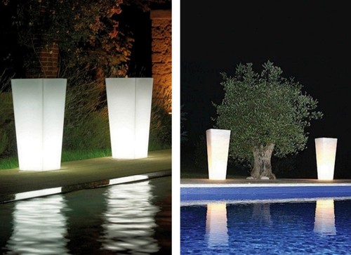Vaso luminoso solare - vaso,