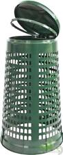 PATTUMIERA TRESPOLO BIDONE PORTASACCO PORTA SACCO 110LT H85 Ø51-38cm VERDE PARCO