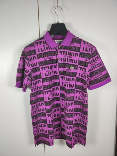 Polo lacoste uomo viola nera - viola,