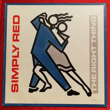 SIMPLY RED - THE RIGHT THING - 12" MAXI SINGLE VINILE 45 RPM DISCO MIX ANNI 80