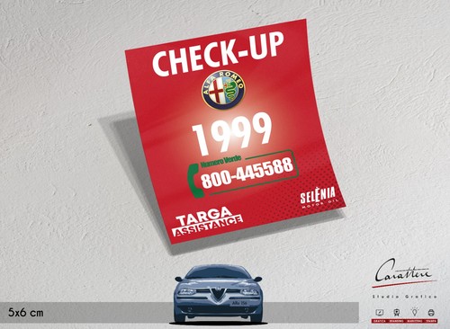 Adesivo alfa romeo - adesivo, check-up