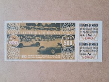 Biglietto Lotteria di Monza -