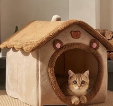 Home Shaped Cat Kennel - S