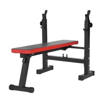 Panca Piana con Porta Bilanciere - Richiudibile | Home Gym | Donatif
