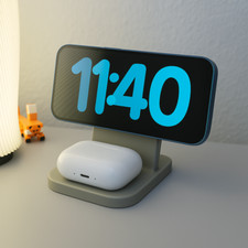 Supporto stand base di ricarica caricatore wireless mag safe iphone apple