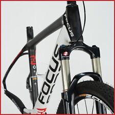 NOS FOCUS RAVEN MTB MOUNTAIN BIKE BICICLETTA VINTAGE CARBONIO ROCK SHOX REBA MAVIC 26
