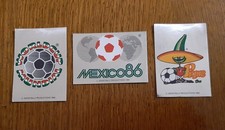PANINI MEXICO 86  FIGURINE/STICKERS  N.1 - N.2 - N.3 PIQUE - NUOVE  CON VELINA