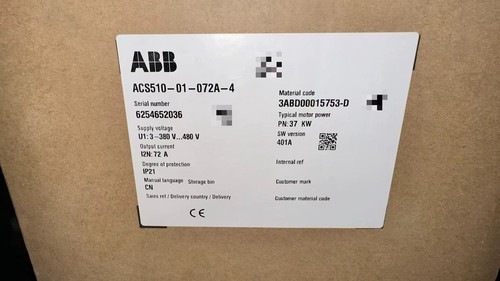 Acs510 072a 37kw nuovo in - 37kw,