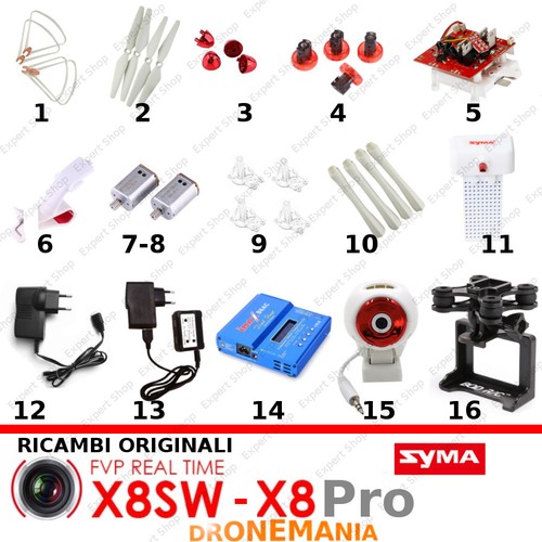 Ricambi drone syma x8sw pro - drone,