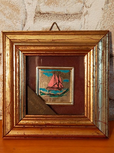 Quadretto vintage foglia - vintage, su