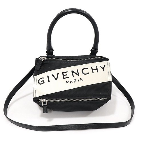 Givenchy black nylon pandora - black,
