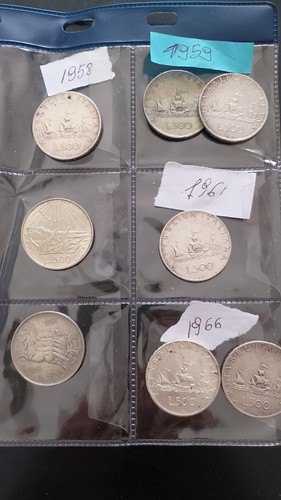 Lotto monete 500 lire - lotto, :