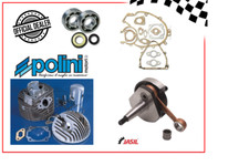 KIT POLINI 130 CC CILINDRO Ø57 + ALBERO MOTORE + CUSCINETTI +  PER APE 50 TUTTI
