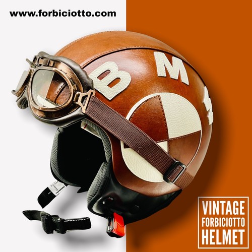 Casco vintage pelle - in,