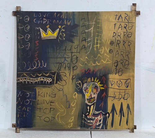 Jean michel basquiat acrilico - basquiat,