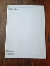 Gianfranco zappettini galleria peccolo 1974