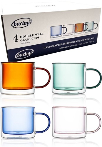 Tazze tè caffè vetro - da,