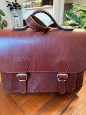 borsa cartella in cuoio