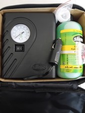 Kit gonfia e ripara pneumatici con compressore 12V  